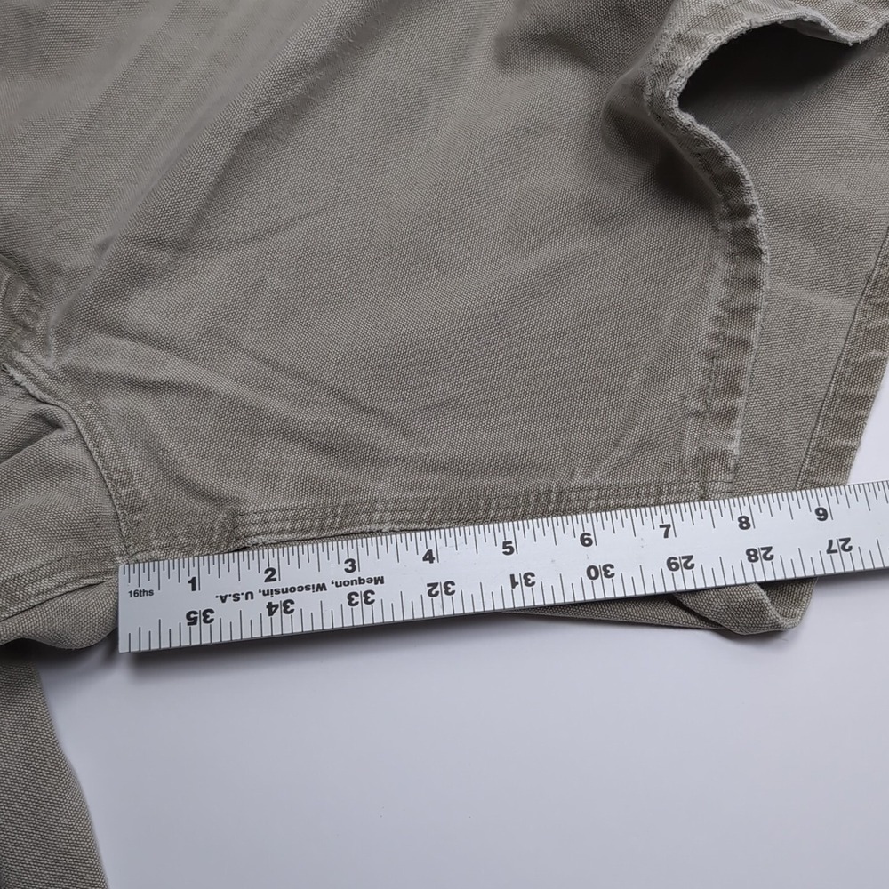 Vintage Carhartt Carpenter Short Men's 40x7.5 Gray B25 DES 90s Distressed - Picture 8 of 14